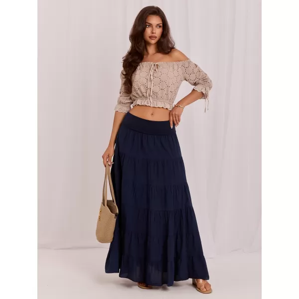  Dámská sukně ITALY MODA IT-SD-FL9357MSL.52 NAVY 