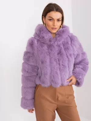 Dámská bunda WOOL FASHION ITALIA AT-KR-2378.96P BRIGHT PURPLE