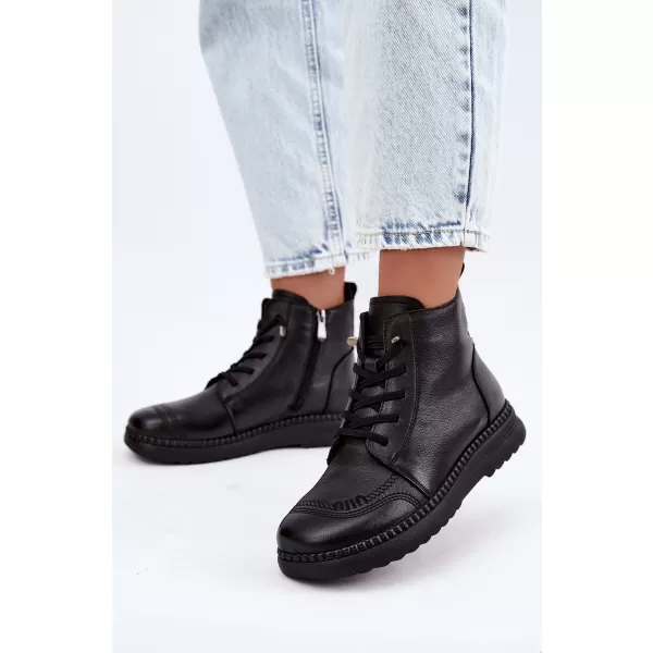  Dámské kotníkové boty VINCEZA 107249 BLACK 