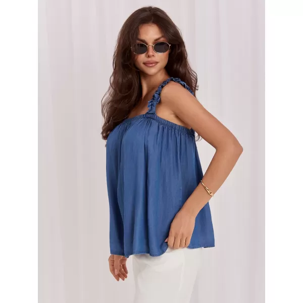  Dámské tílko ITALY MODA IT-BZ-A9157TSNZ.99 BLUE 