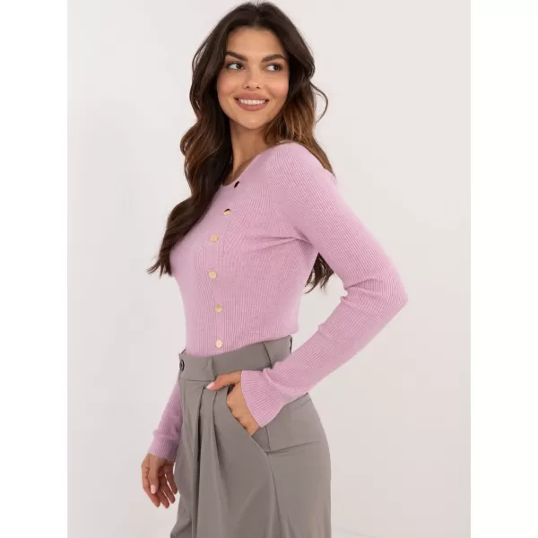  Dámský svetr WOOL FASHION ITALIA AT-SW-2332-2.65 BRIGHT PURPLE 