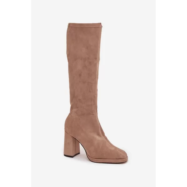  Dámské kozačky BOTO NN634 BEIGE 