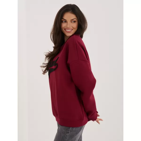 Dámská mikina RUE PARIS RV-BL-A1080.47 BURGUNDY 