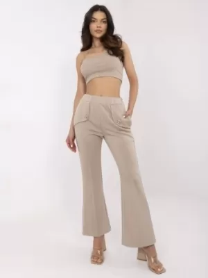 Dámské kalhoty ITALY MODA DHJ-SP-20518.12 BEIGE