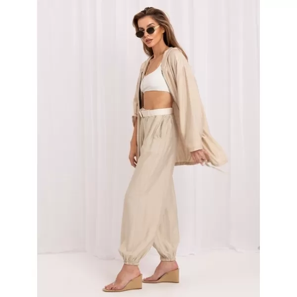  Dámské kalhoty RUE PARIS IT-SP-10368.34 BEIGE 