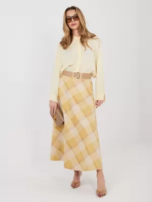 Dámská sukně ITALY MODA IT-SD-23296-1.85 YELLOW