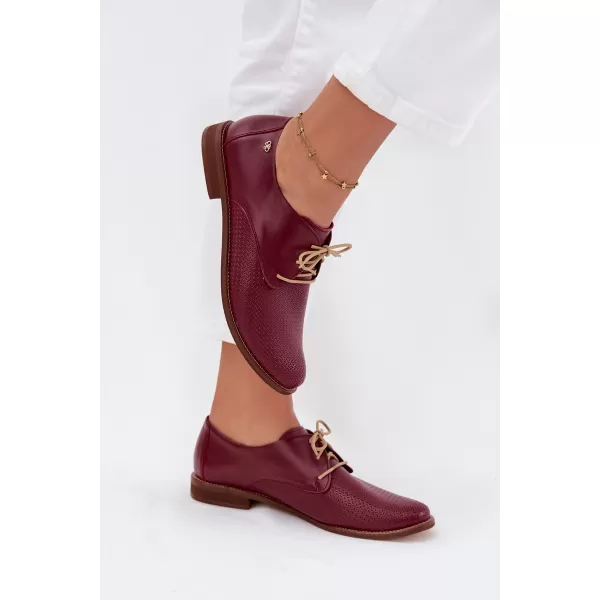  Dámské polobotky ZAZOO 4238/CHIARETTO/M RED 
