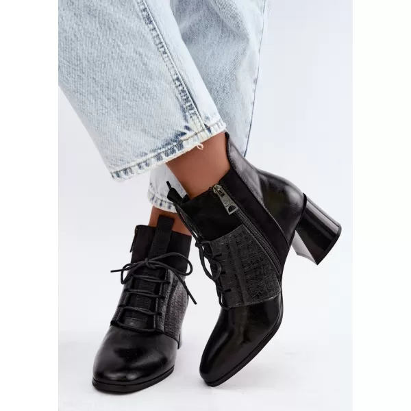 Dámské kotníkové boty VINCEZA 58670 BLACK 