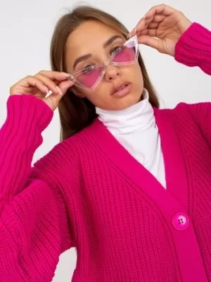 Dámský kardigan OCH BELLA TW-SW-BL-0100.38X FUCHSIA