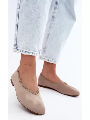 Dámské baleríny BOTO 9897 KHAKI