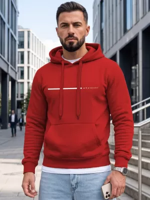 Pánská mikina DSTREET ČERVENÁ
