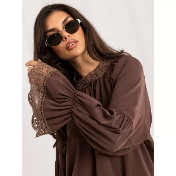  Dámská halenka ITALY MODA MI-BZ-3527.65 DARK BEIGE 