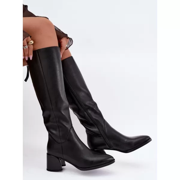  Dámské kozačky D&A JC62-1069 BLACK 