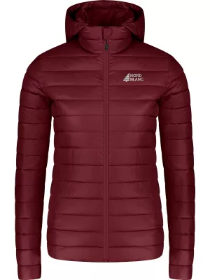 Dámská prošívaná bunda NORDBLANC NIMBUS WJL8395 VÍNOVÁ