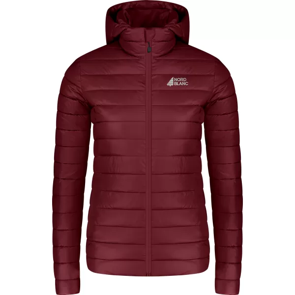  Dámská prošívaná bunda NORDBLANC NIMBUS WJL8395 VÍNOVÁ 