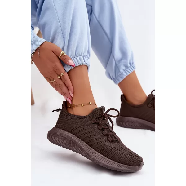  Dámské tenisky BIG STAR SHOES UU274055 BROWN/BEIGE 