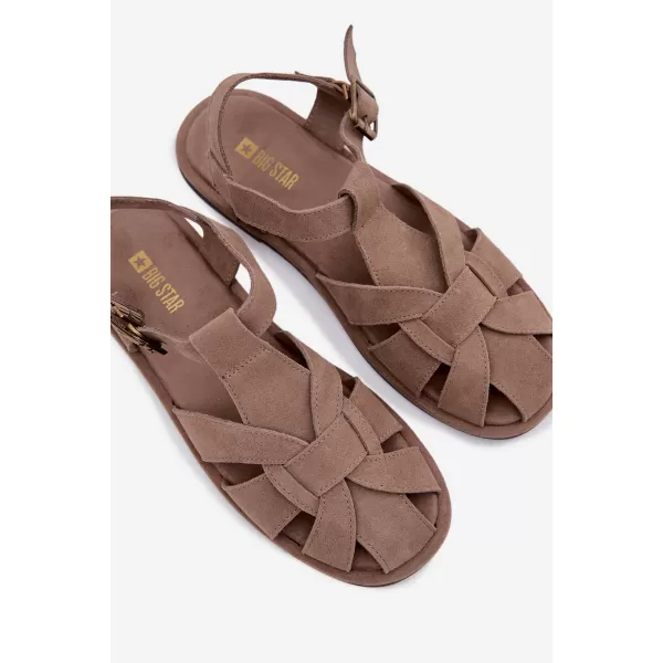  Dámské sandály BIG STAR SHOES TT274250 BEIGE 