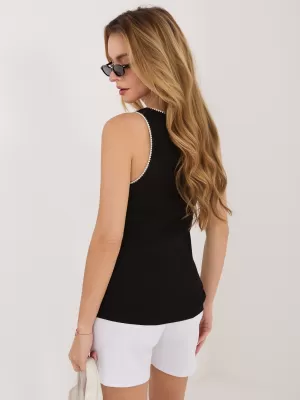 Dámský top RUE PARIS RV-TP-A1344.08P BLACK
