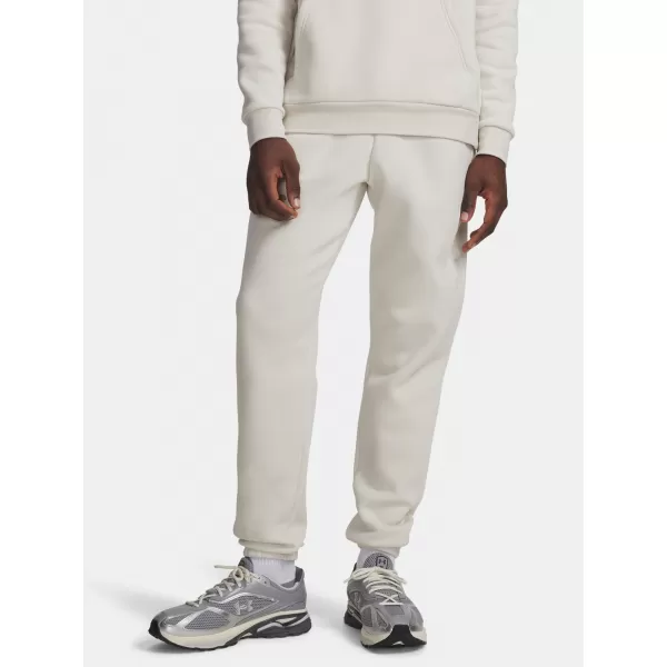  Pánské tepláky UNDER ARMOUR ICON FLEECE JOGGER 1373882-110 BÍLÁ 