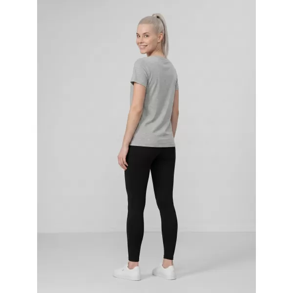  Dámské triko 4F 4FWMM00TTSHF3308 COLD LIGHT GREY MELANGE 