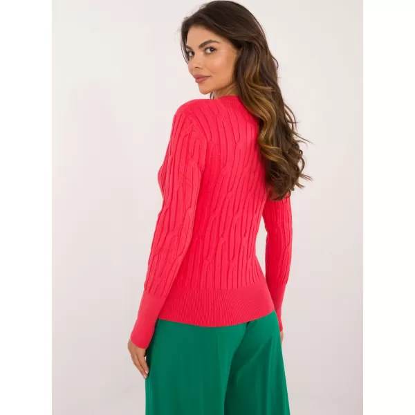  Dámský svetr WOOL FASHION ITALIA AT-SW-2338-2.61 CORAL 
