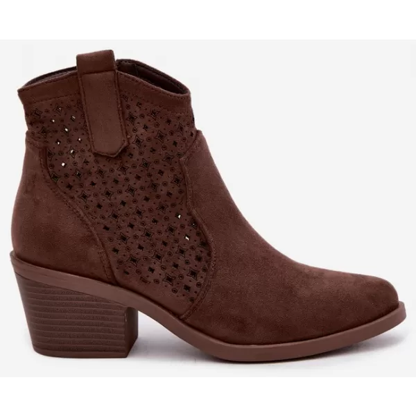  Dámské boty S.BARSKI HY62-8149 COFFEE 
