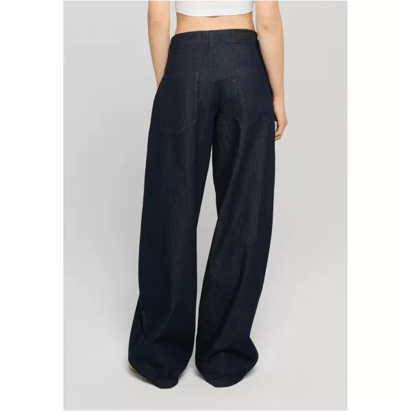  Dámské kalhoty URBAN CLASSICS TB8296 BLUE RINSED WASHED 