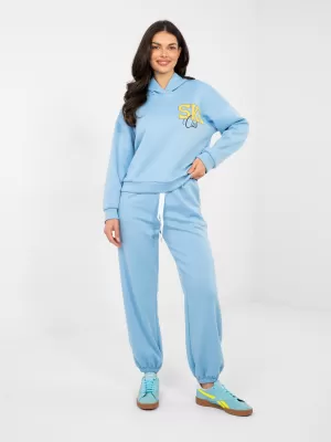 Dámská tepláková souprava RUE PARIS IT-KMPL-22181.29 LIGHT BLUE