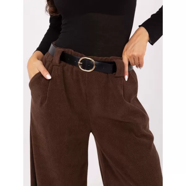  Dámské kalhoty RUE PARIS IT-SP-FL5583.16P BROWN 