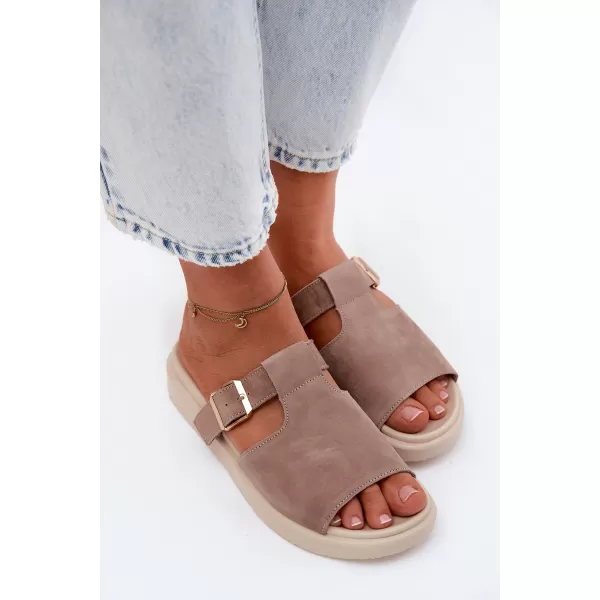  Dámské pantofle BOTO 26SD18-51 BEIGE 