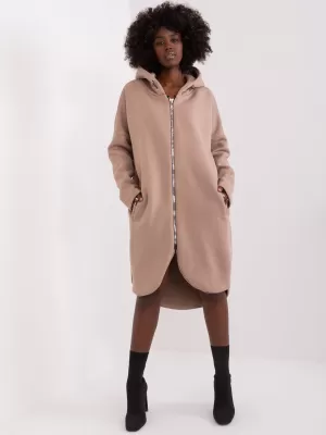 Dámská mikina RELEVANCE RV-BL-4858-2.97P DARK BEIGE