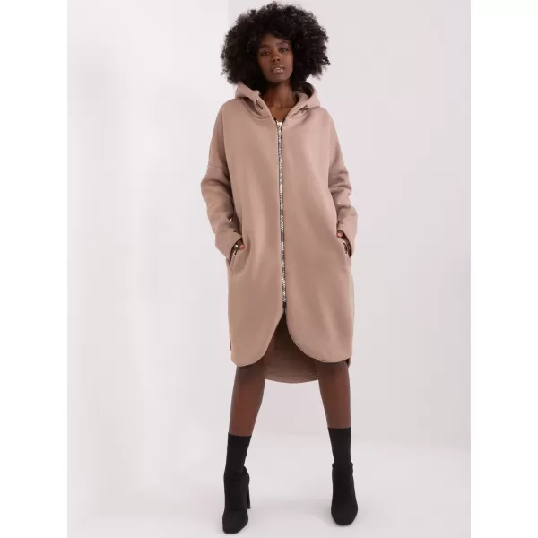  Dámská mikina RELEVANCE RV-BL-4858-2.97P DARK BEIGE 