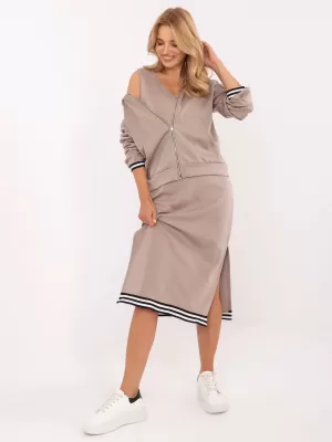 Dámský set RUE PARIS IT-KMPL-9719.64 DARK BEIGE