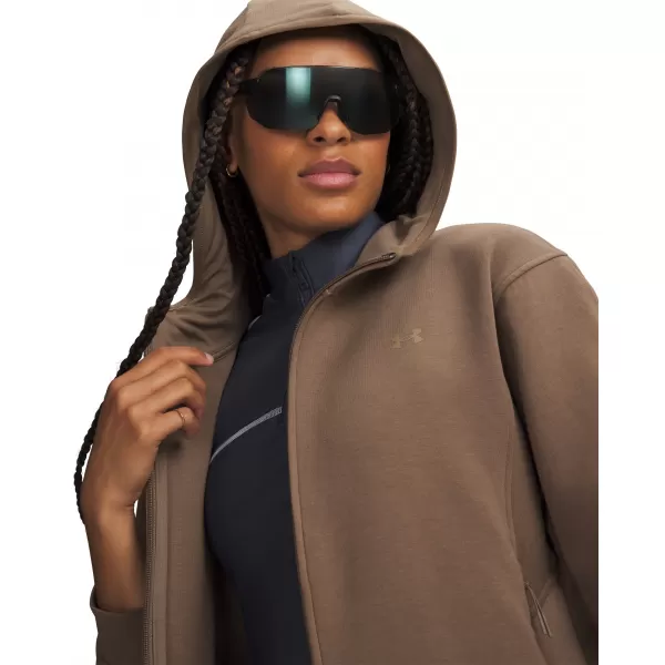  Dámská mikina UNDER ARMOUR UNSTOPPABLE FLEECE FZ JKT 6013520-219 HNĚDÁ 