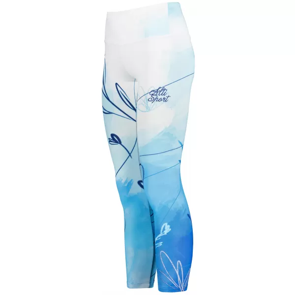  Dámské dlouhé legíny premium (nové velikosti) ALTISPORT VOJ/ALW083LEG05 BÍLOMODRÁ 