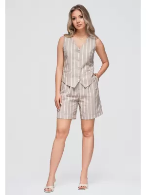 Dámské kraťasy OMBRE OW-ST-E0017 BEIGE