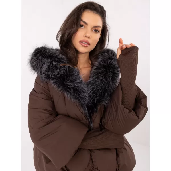  Dámská bunda FACTORY PRICE MBM-KR-26106.96 BROWN 