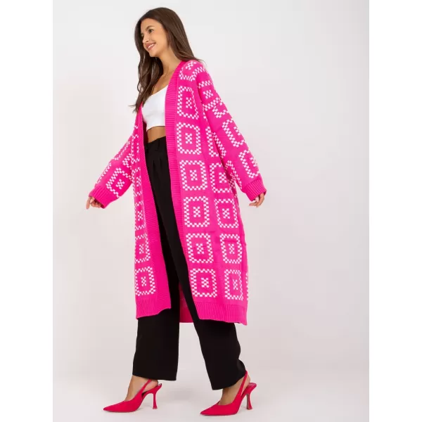  Dámský svetr RUE PARIS LC-SW-0296.08P FLUO PINK 