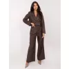 Dámské kalhoty RUE PARIS IT-SP-FL9020.02P BROWN