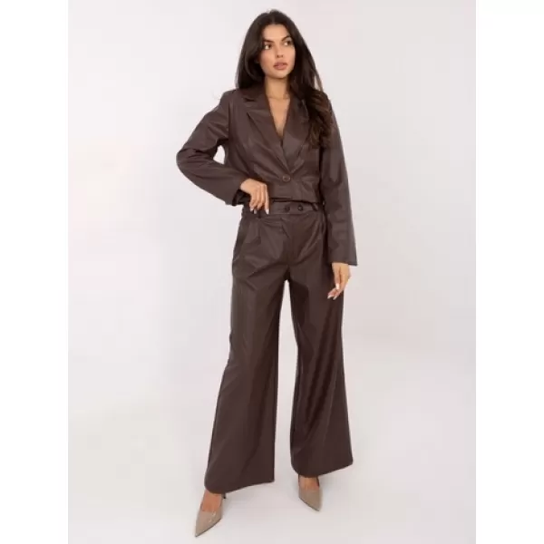  Dámské kalhoty RUE PARIS IT-SP-FL9020.02P BROWN 