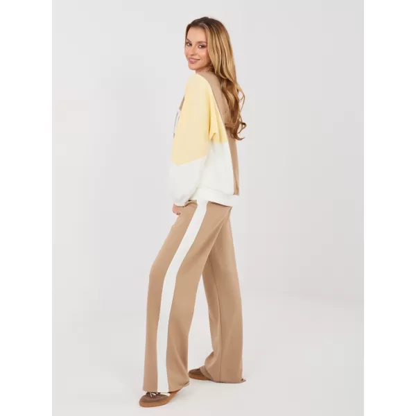  Dámská tepláková souprava RUE PARIS IT-KMPL-22210.93 DARK BEIGE 