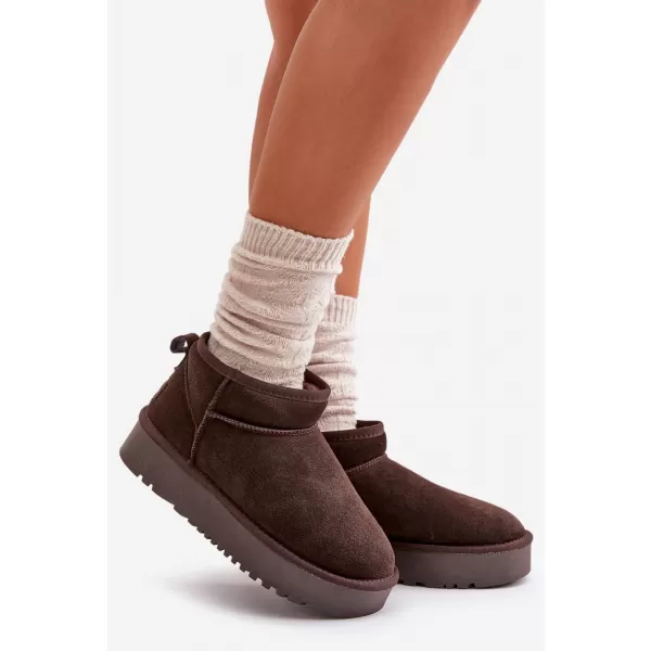  Dámské sněhule BOTO NN604 BROWN 