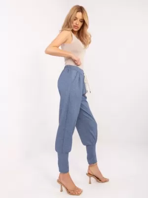Dámské kalhoty ITALY MODA MI-SP-61700.80P DARK BLUE