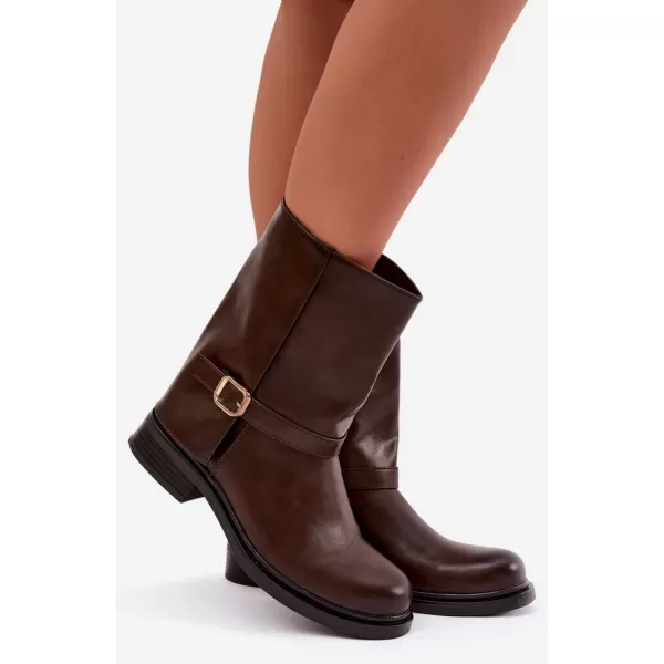  Dámské kotníkové boty BOTO 5859 BROWN 