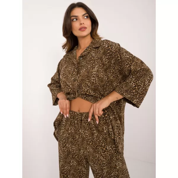  Dámský set ITALY MODA DHJ-KMPL-19589-4.64 BLACK AND BEIGE 