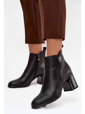 Dámské kotníkové boty BOTO 25BT24-9213 BLACK