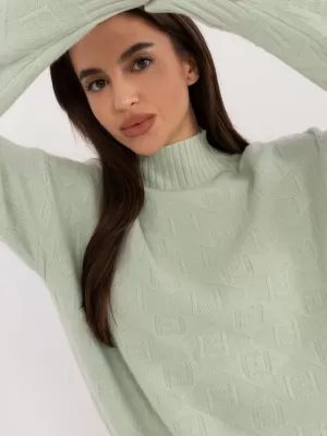 Dámský svetr WOOL FASHION ITALIA AT-SW-2339.54 MINT