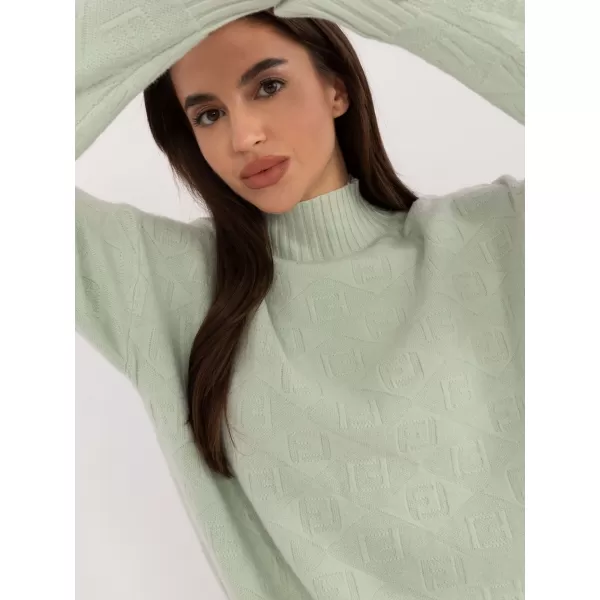  Dámský svetr WOOL FASHION ITALIA AT-SW-2339.54 MINT 