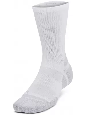 Ponožky UNDER ARMOUR UA PERF TECH PRO 3PK CREW 1386246-100 BÍLÁ