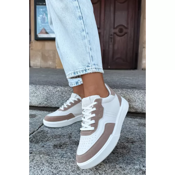  Dámské tenisky BIG STAR SHOES UU274275 WHITE/BEIGE 